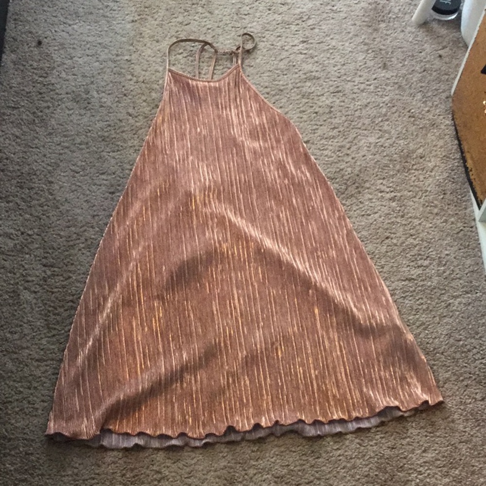 FOREVER 21 Rose Gold swing dress
